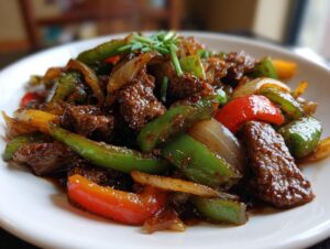 chinese pepper steak - Featured