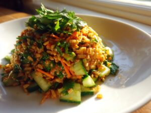 crispy rice salad - Featured