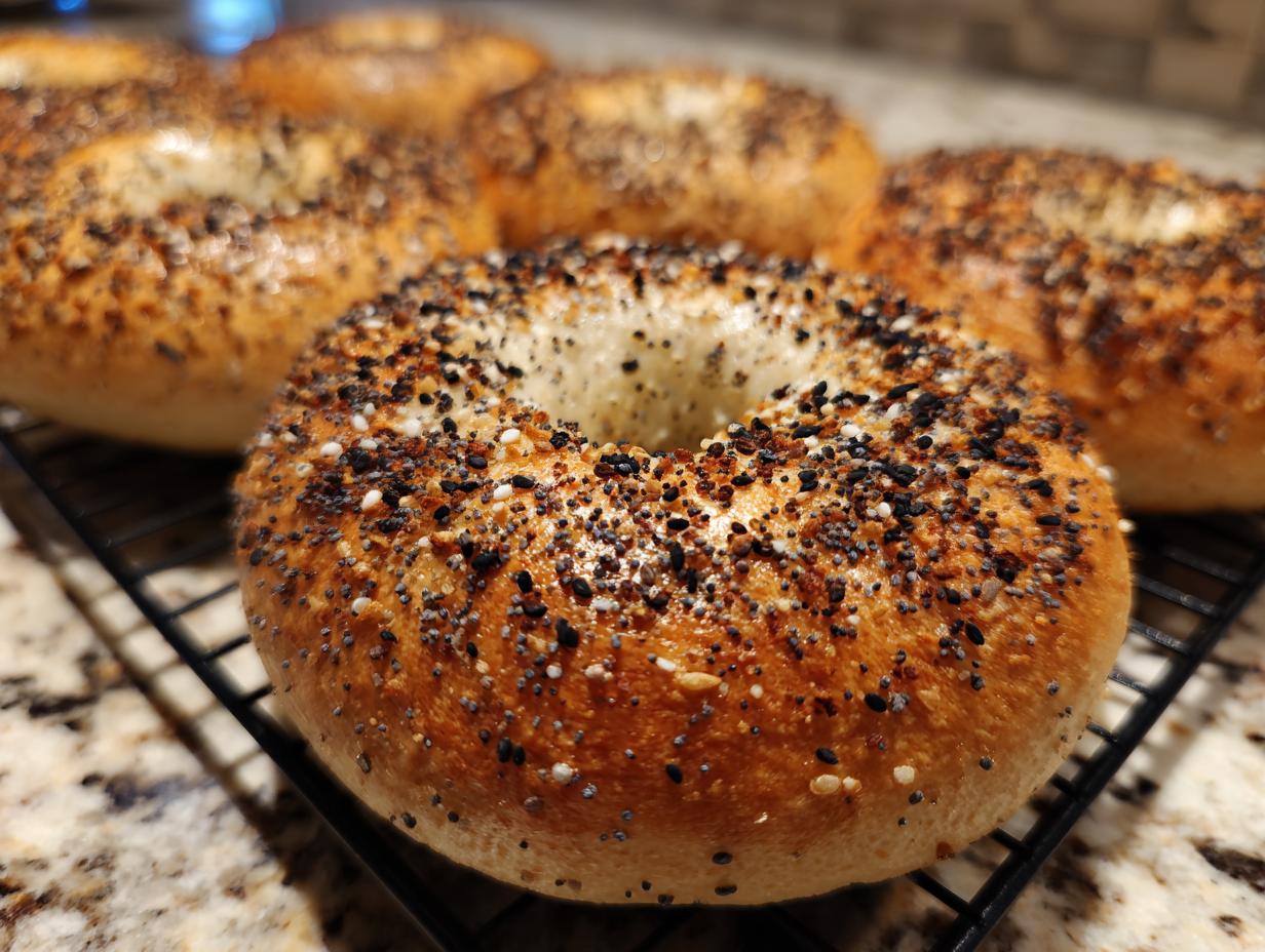 sourdough discard bagels - Featured