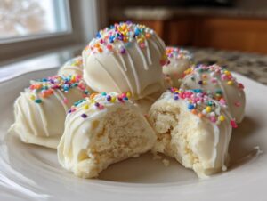 sugar cookie truffles - Featured